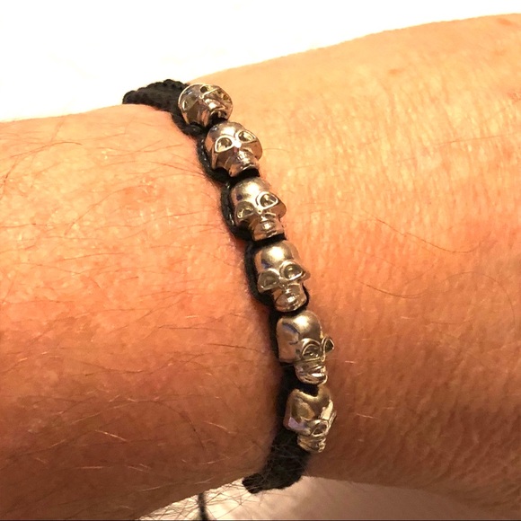 Other - Stainless steel skulls adjustable bracelet